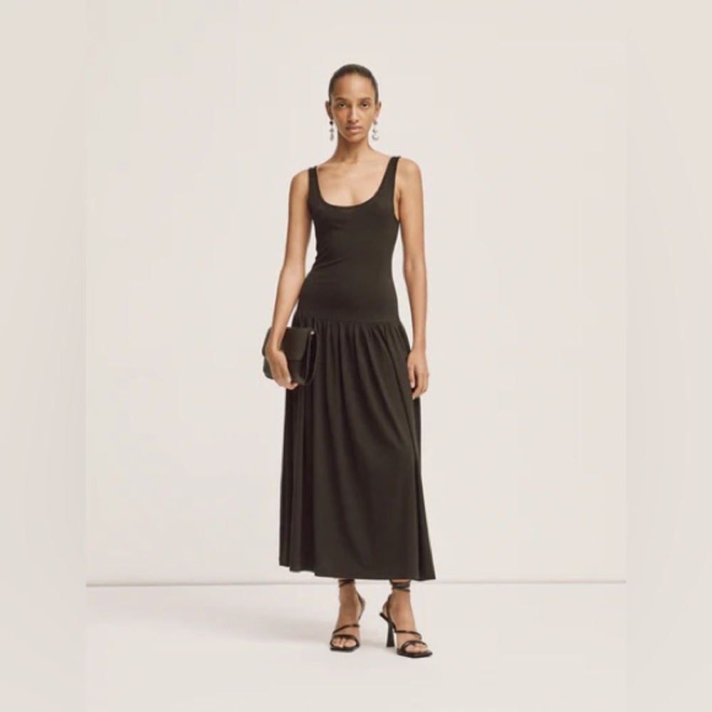 Ninety Percent Flos Dress in Black Size Medium